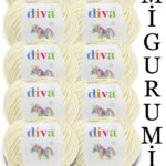 Divagurumi 288 Krem ( 10 lu Paket )