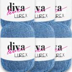 Diva Lurex 05 Bebe Mavi ( 6 lı Paket )