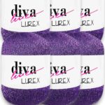 Diva Lurex 12 Mor ( 6 lı Paket )