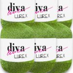 Diva Lurex 14 Fıstık Yeşili ( 6 lı Paket )