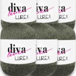 Diva Lurex 17 Asker Yeşili ( 6 lı Paket )