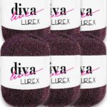 Diva Lurex 19 Patlıcan ( 6 lı Paket )