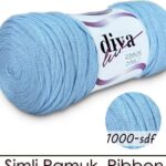 Diva Ribbon Simli 1000SDF Soft Mavi ( 4 lü Paket )