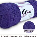 Diva Ribbon Simli 188MOR ( 4 lü Paket )