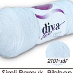 Diva Ribbon Simli 2101SDF Beyaz ( 4 lü Paket )