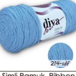 Diva Ribbon Simli 214SDF Bebek Mavisi ( 4 lü Paket )