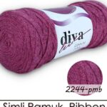 Diva Ribbon Simli 2244PMB Koyu Pembe ( 4 lü Paket )