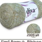 Diva Ribbon Simli 2305ALT Bej-Altın ( 4 lü Paket )