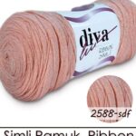 Diva Ribbon Simli 2588SDF Açık Pembe ( 4 lü Paket )