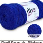 Diva Ribbon Simli 2601SX Saks Mavi ( 4 lü Paket )