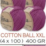 Diva Natural Cotton XXL 60 Mürdüm (4 lü Paket)