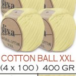 Diva Natural Cotton XXL 1002 Soft Sarı (4 lü Paket)