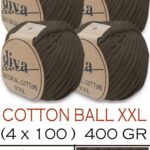 Diva Natural Cotton XXL 169 Koyu Vizon (4 lü Paket)