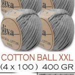 Diva Natural Cotton XXL 194 Orta Gri (4 lü Paket)
