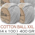 Diva Natural Cotton XXL 2107 Açık Gri (4 lü Paket)