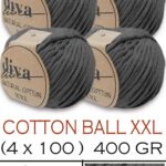 Diva Natural Cotton XXL 2108 Antrasit (4 lü Paket)