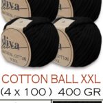 Diva Natural Cotton XXL 2111 Siyah (4 lü Paket)