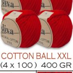 Diva Natural Cotton XXL 2126 Kırmızı (4 lü Paket)