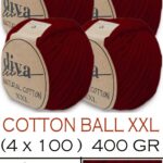 Diva Natural Cotton XXL 999 Bordo (4 lü Paket)